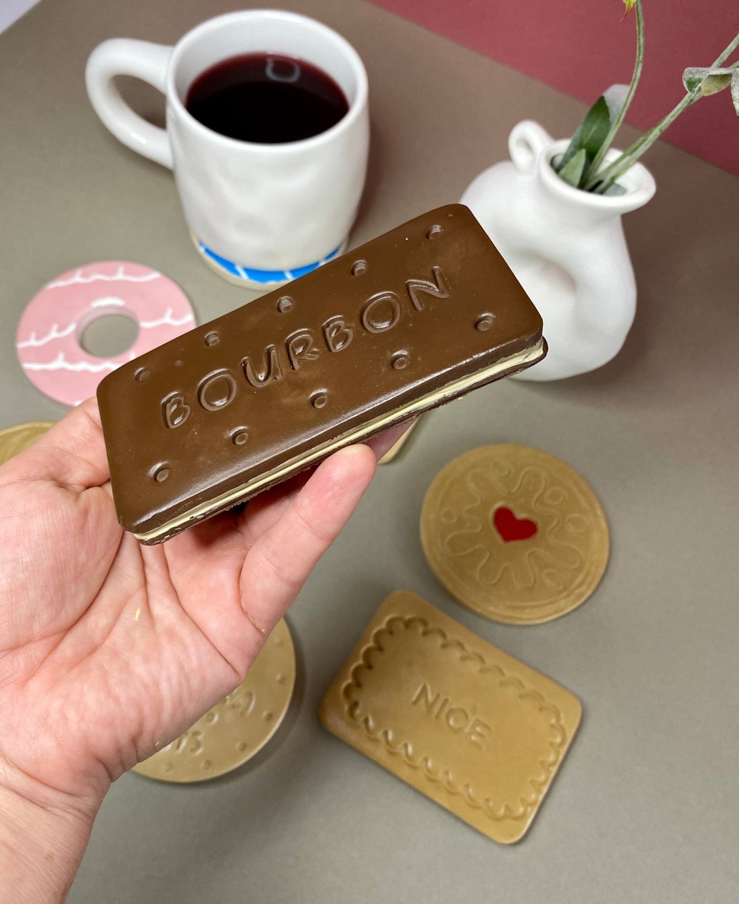 Handmade Biscuit Coasters: British Tea Lover Gift - Urban.Picks