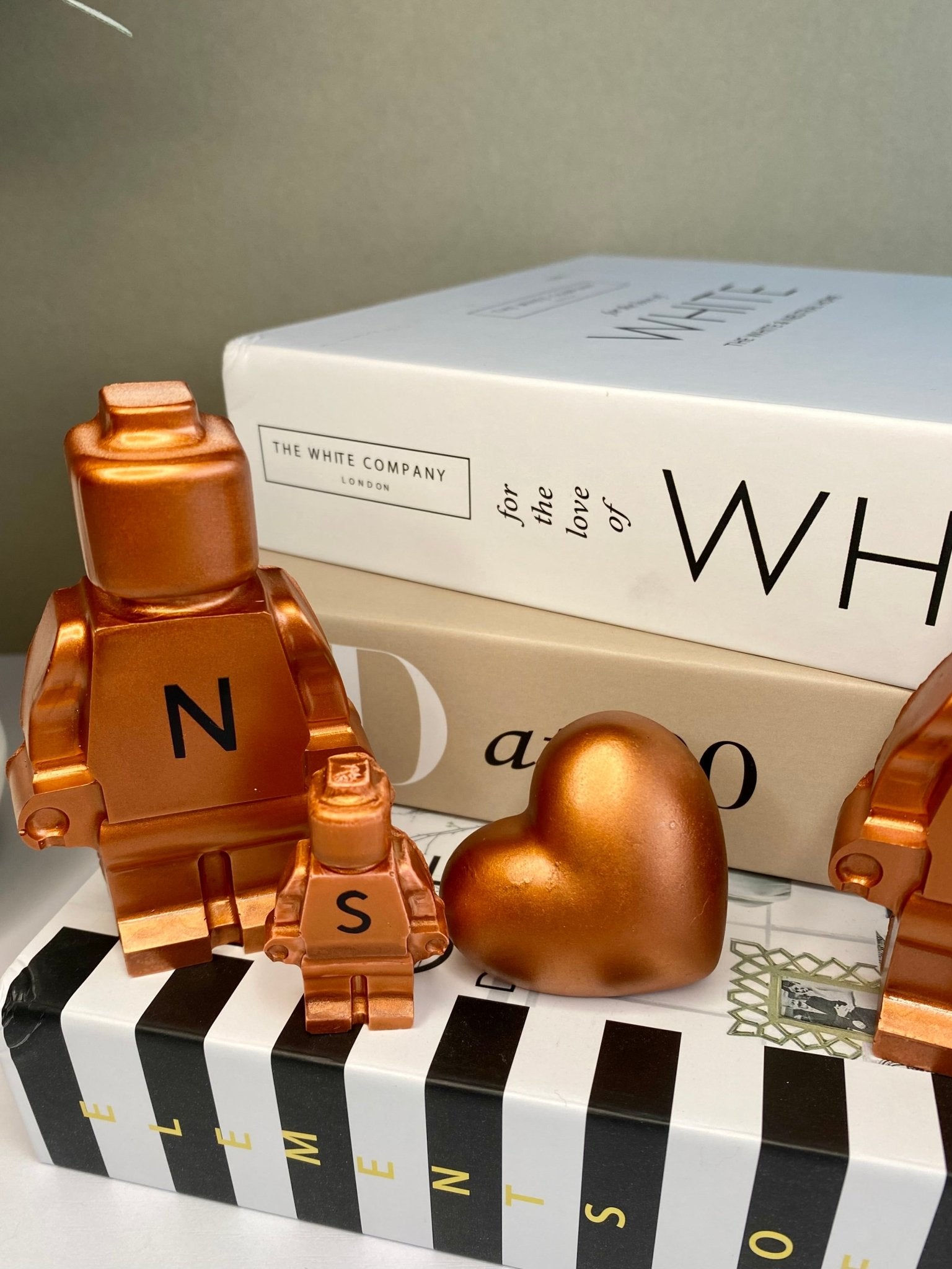 Personalized Copper Concrete Robot 7th Anniversary Gift - Family Keepsake - Urban.Picks