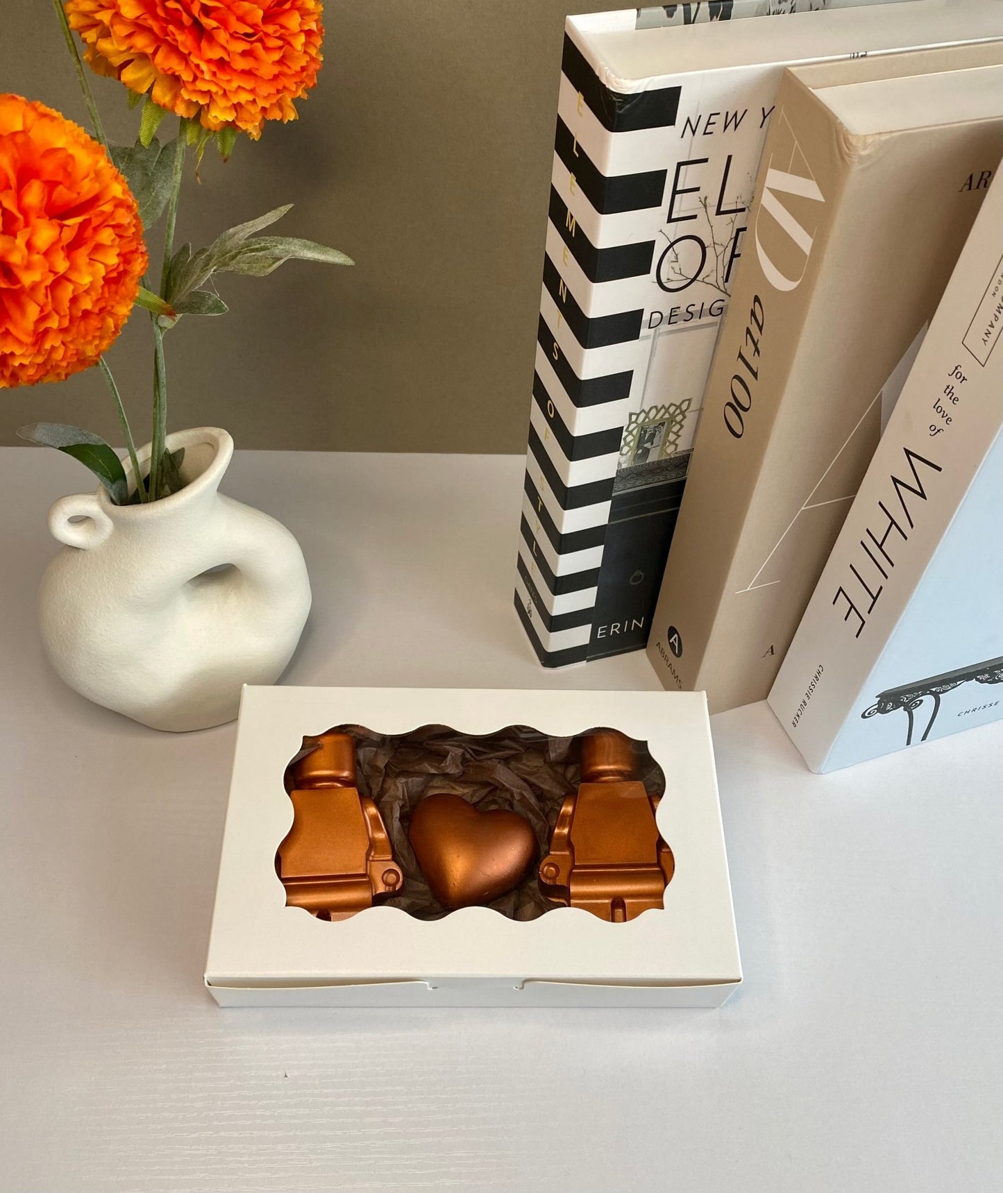 Personalized Copper Concrete Robot 7th Anniversary Gift - Family Keepsake - Urban.Picks