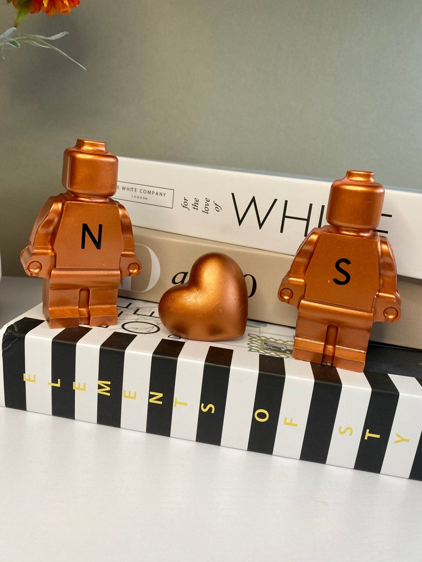 Personalized Copper Concrete Robot 7th Anniversary Gift - Family Keepsake - Urban.Picks