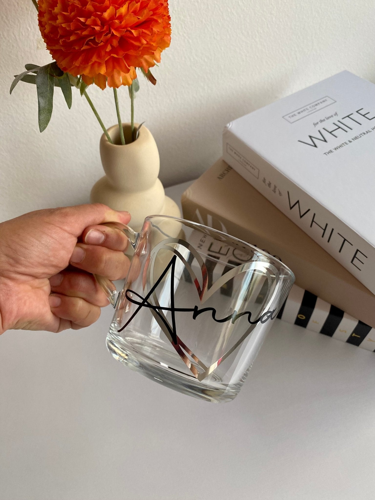 Personalized Glass Coffee & Tea Mug – Custom Latte Mug, Gift for Mom & Dad, Mother's Day, Father's Day, Birthday, Christmas, Hot Chocolate Cup for Her & Him - Urban.Picks