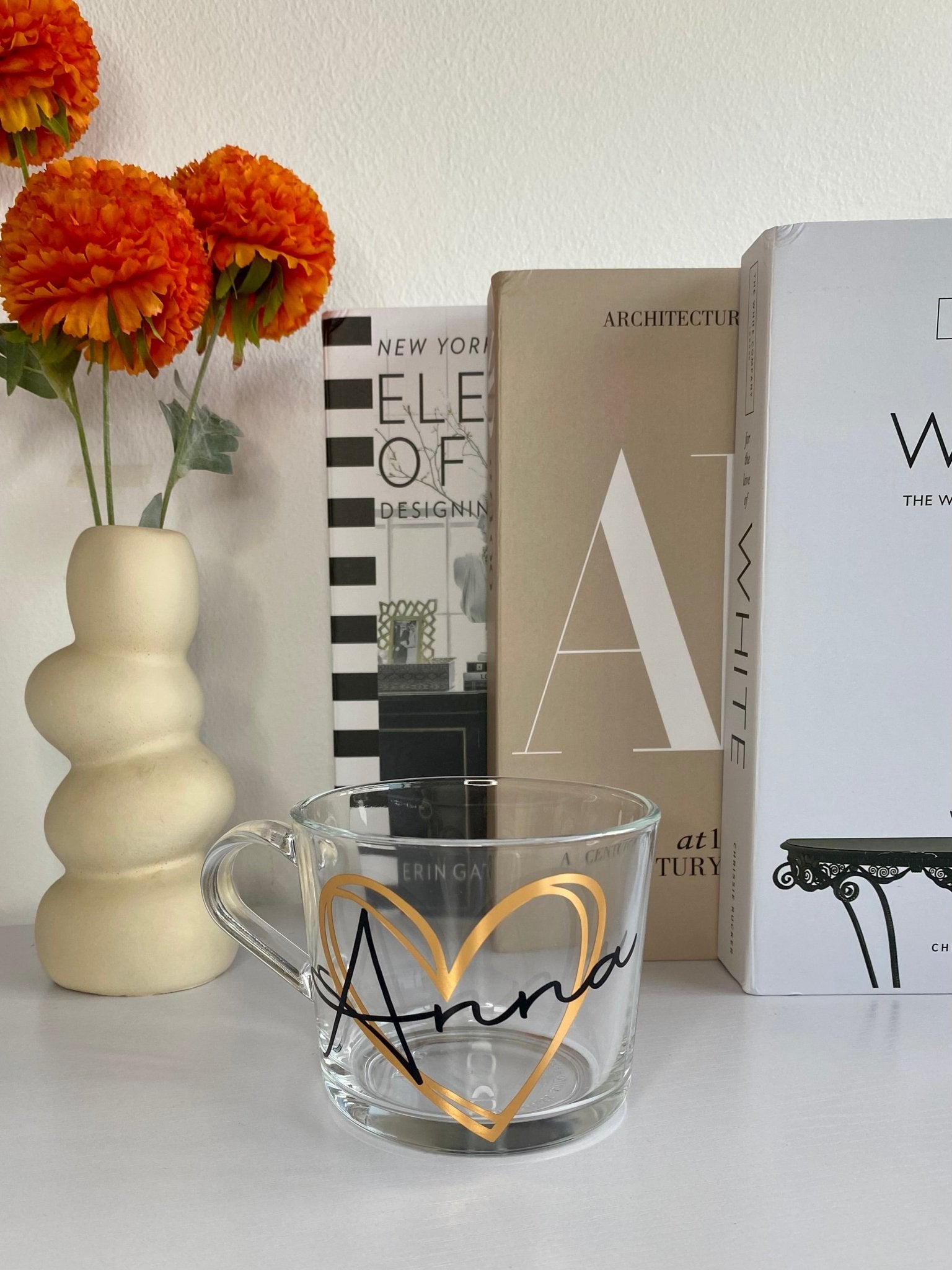 Personalized Glass Coffee & Tea Mug – Custom Latte Mug, Gift for Mom & Dad, Mother's Day, Father's Day, Birthday, Christmas, Hot Chocolate Cup for Her & Him - Urban.Picks