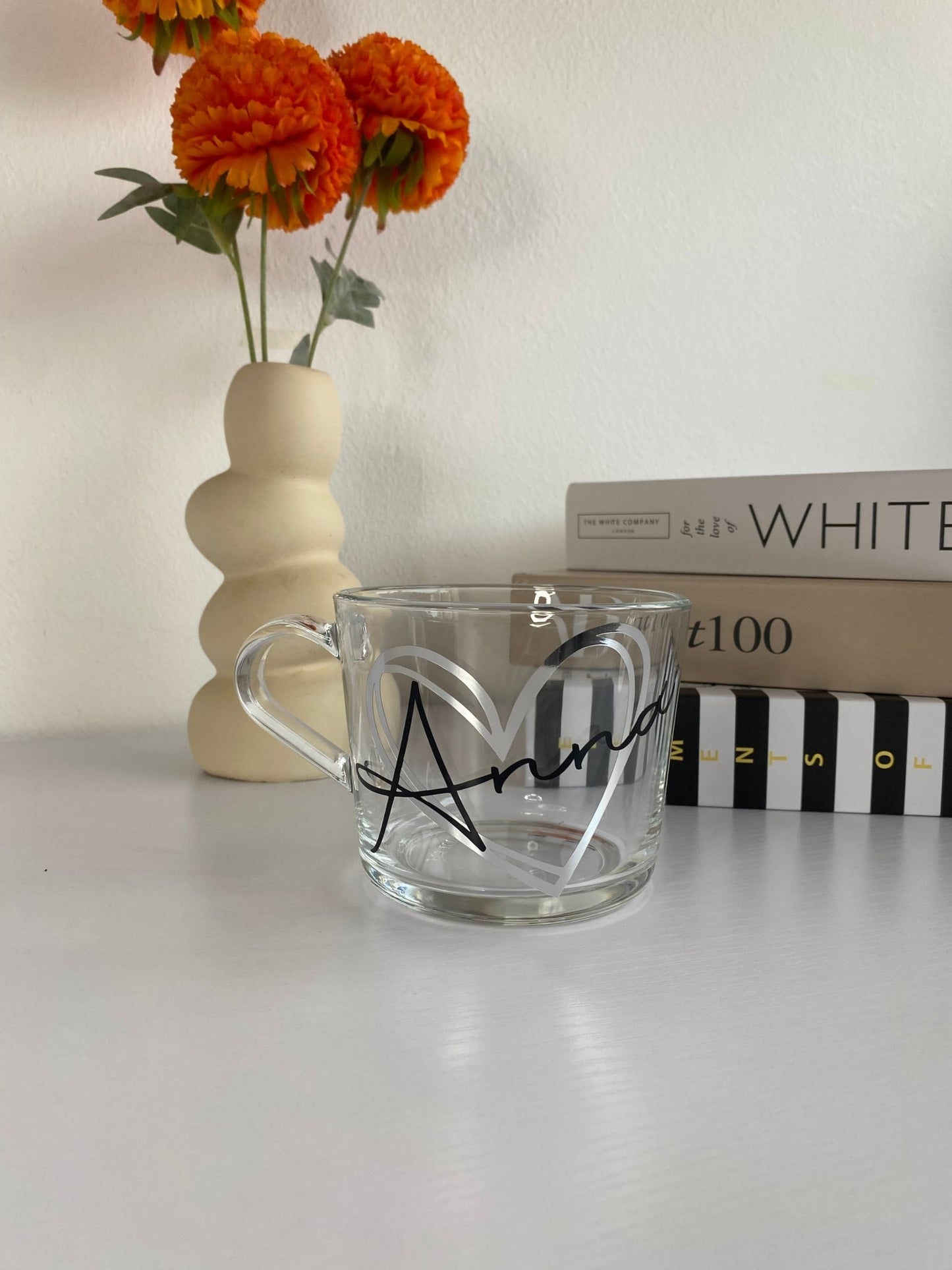 Personalized Glass Coffee & Tea Mug – Custom Latte Mug, Gift for Mom & Dad, Mother's Day, Father's Day, Birthday, Christmas, Hot Chocolate Cup for Her & Him - Urban.Picks