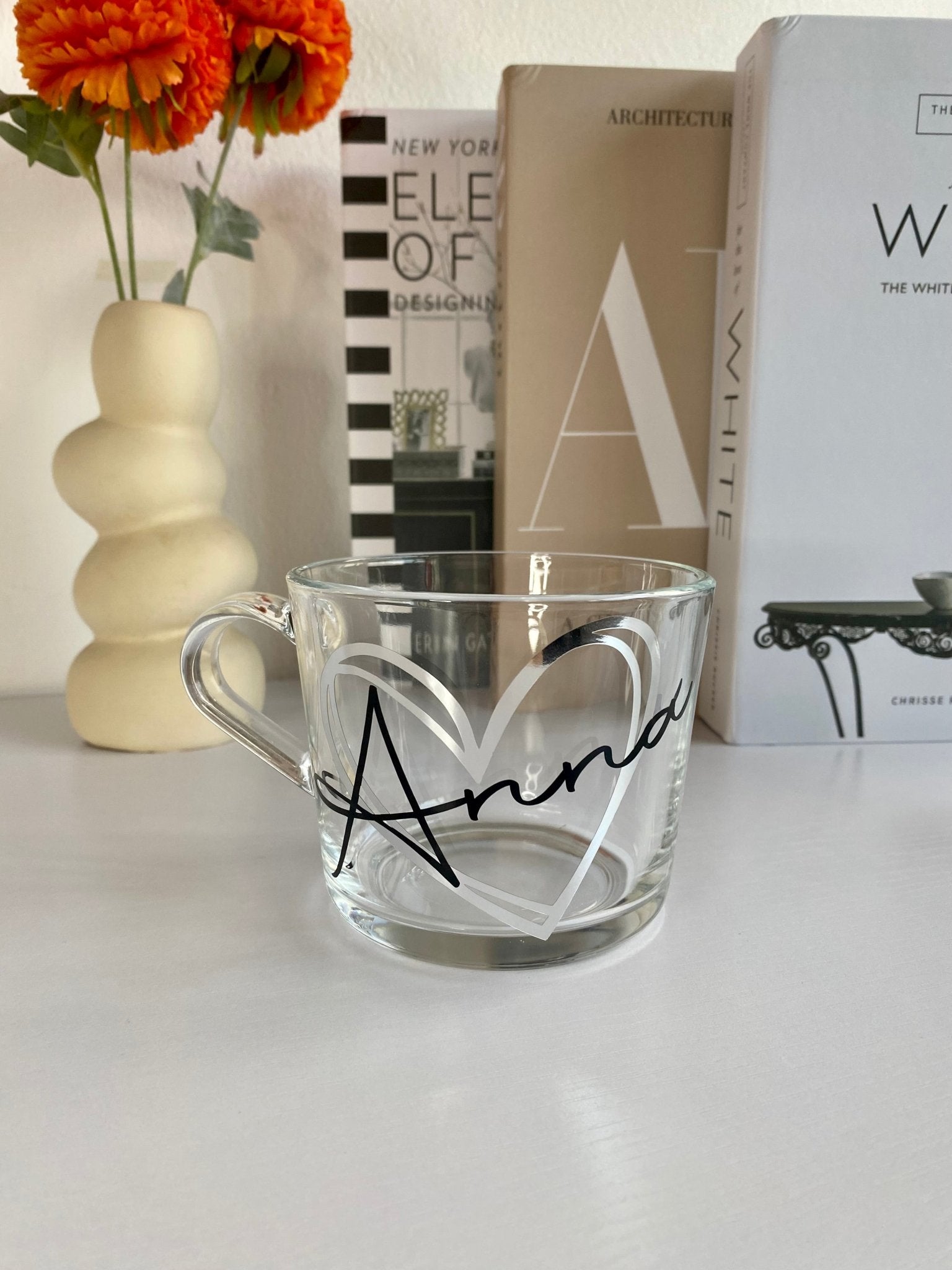 Personalized Glass Coffee & Tea Mug – Custom Latte Mug, Gift for Mom & Dad, Mother's Day, Father's Day, Birthday, Christmas, Hot Chocolate Cup for Her & Him - Urban.Picks