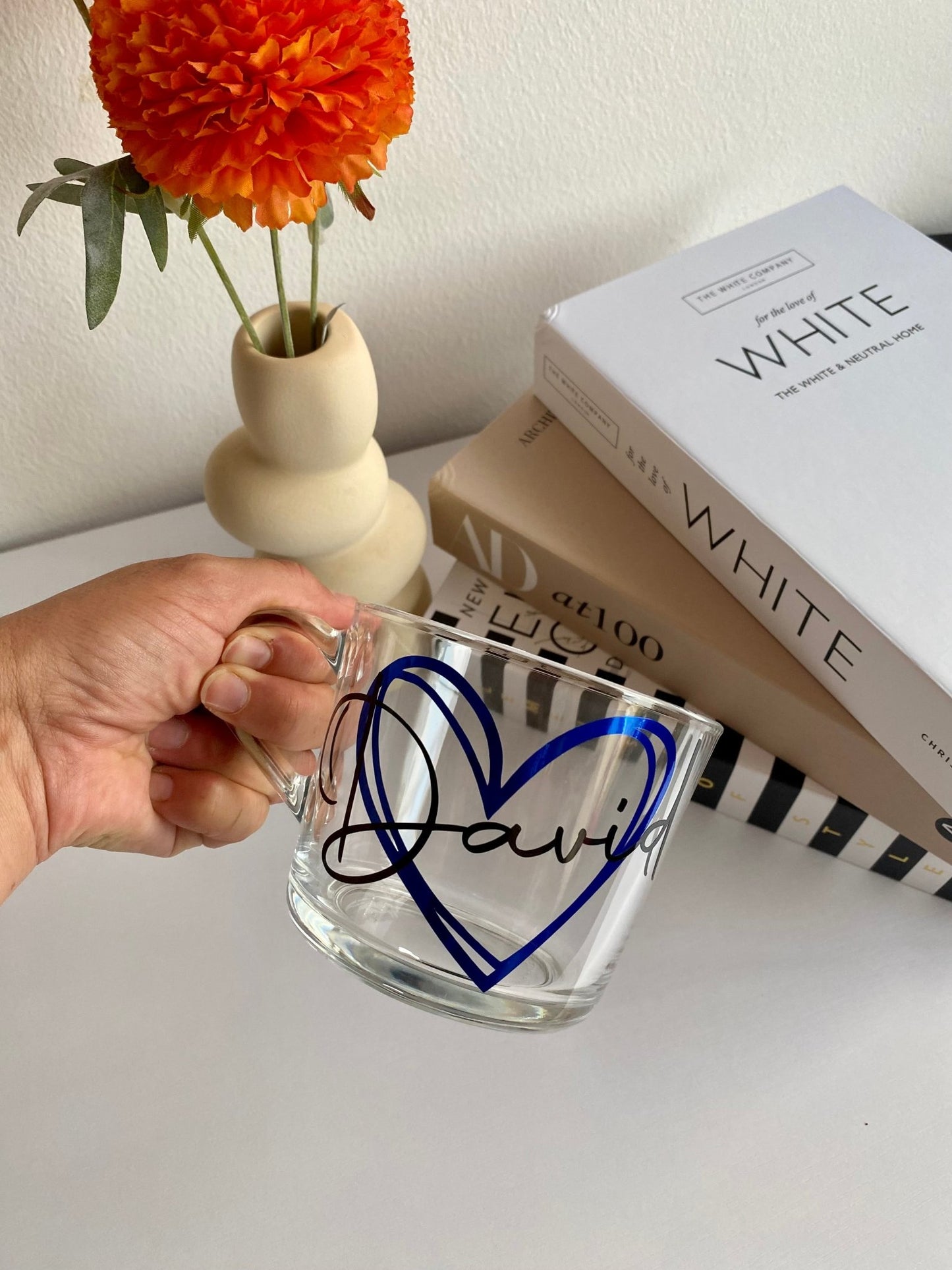 Personalized Glass Coffee & Tea Mug – Custom Latte Mug, Gift for Mom & Dad, Mother's Day, Father's Day, Birthday, Christmas, Hot Chocolate Cup for Her & Him - Urban.Picks