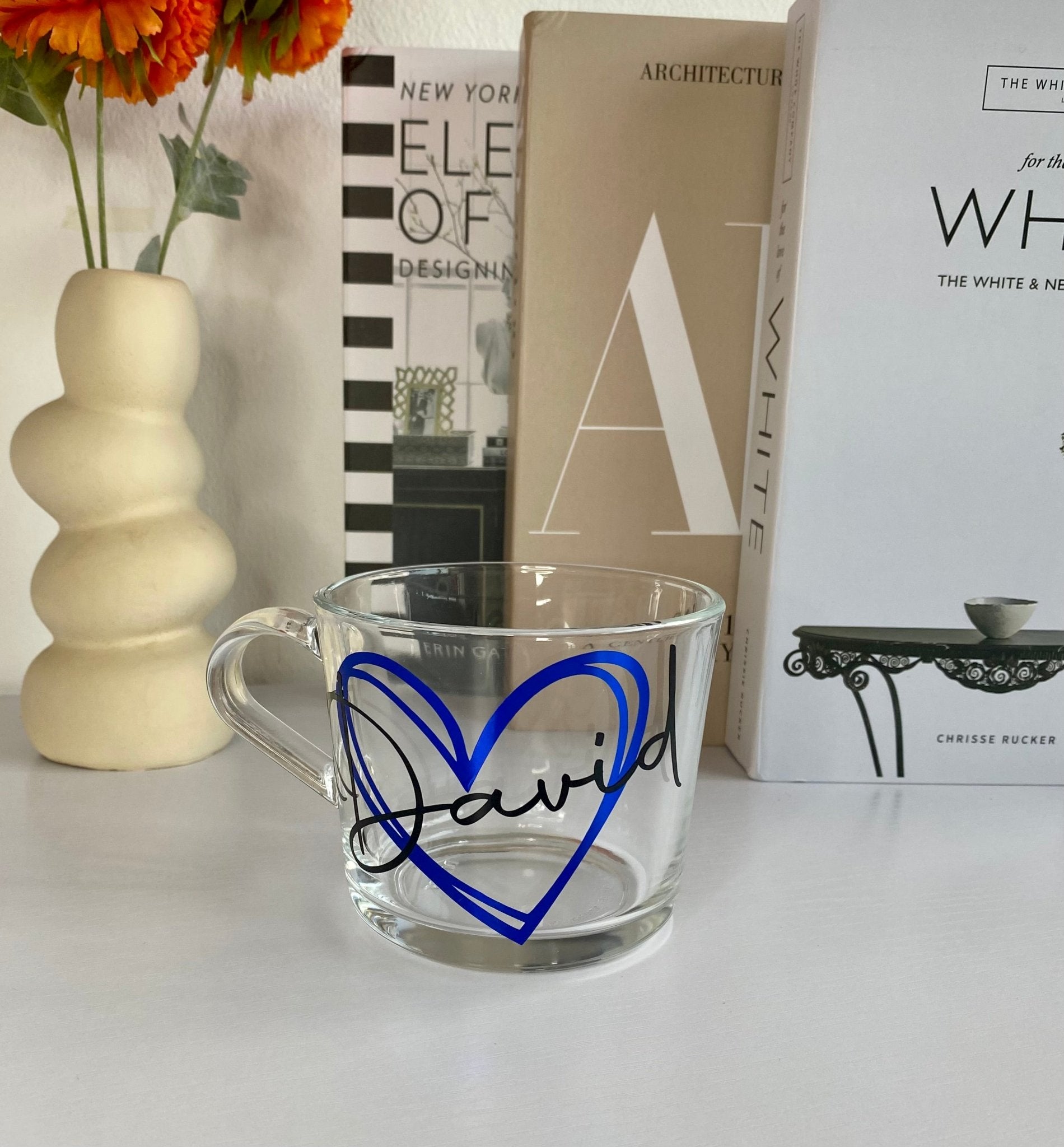 Personalized Glass Coffee & Tea Mug – Custom Latte Mug, Gift for Mom & Dad, Mother's Day, Father's Day, Birthday, Christmas, Hot Chocolate Cup for Her & Him - Urban.Picks